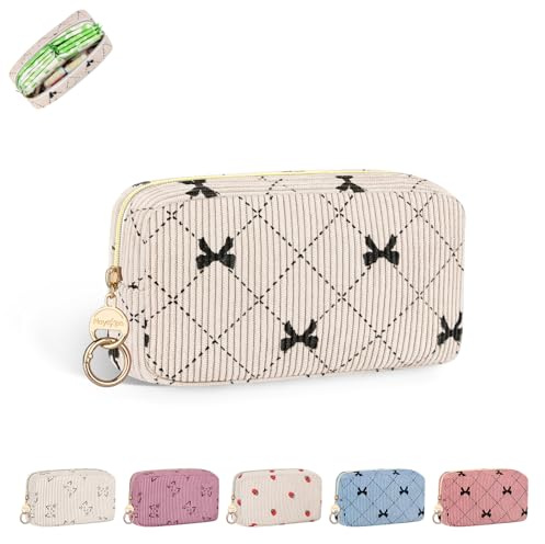 Porta Assorbenti da Borsa Sacchetti di Tela per Porta-assorbenti Flusso Leggero Astuccio Sacchetto Portaoggetti per il Tampone Salvaslip Borsetta Ragazza Mestruazioni Assorbento Giorno Astuccio(Beige)