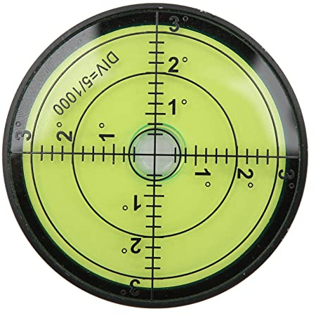 KKPLZZ Cirkulärt Vattenpass, 60x12 Mm Högprecision, Stöttåligt Vattenpass för Precisionsinstrument Verktygsmaskiner Skrivare Lampor