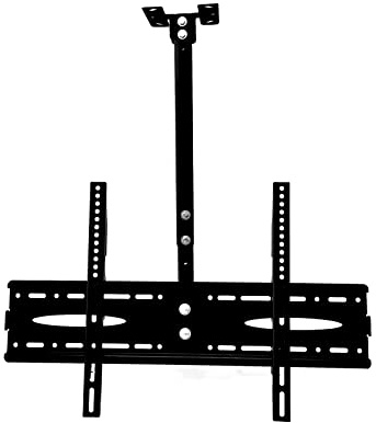 Supporto da soffitto per TV, movimento completo, staffa regolabile in altezza per televisori da 40 a 60 pollici, supporta schermi fino a 50 kg, design inclinabile e girevole