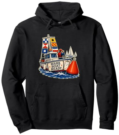 Mark Boat Ready Voile Régate Bouée Sweat à Capuche
