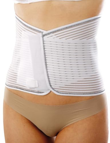 Corsetto elastico lombosacrale con supporti Pervertebrali. Art. 3080 Colore Beige Taglia Extra Large 95-104 cm