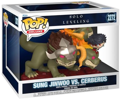 Funko POP! Deluxe: Solo Leveling - Jinwoo vs Cerberus | Offizieller Fanartikel und Merch - Vinyl Sammelfigur als Regal Deko - Geschenkidee zum Geburtstag für Fans und Sammler