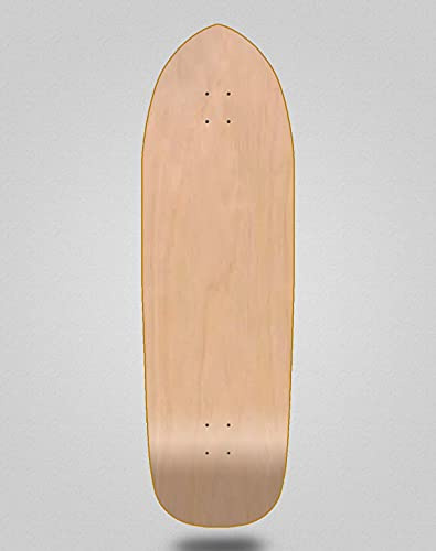 Surfskate Shape Deck Skateboard Skateboard Fiberglass Top Layer 33,5 Hill