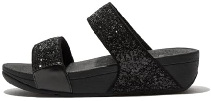 FitFlop Women's Lulu Glitter Slides, Summer Sandal - Lightweight & Comfortable with Natural Arch Support