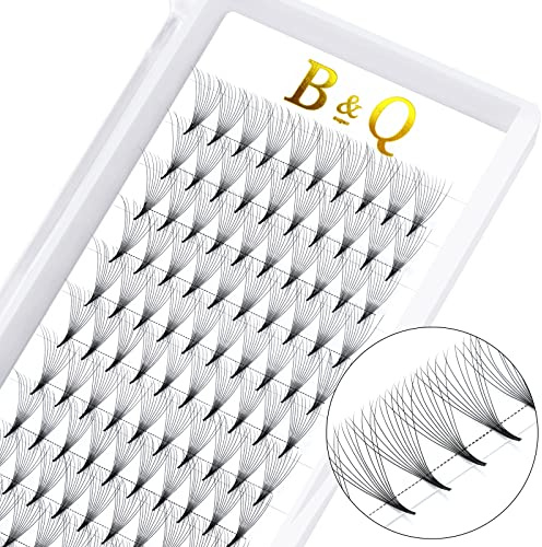 B&Q Fertig Fächer Wimpernverlängerung Wimperfächer Auffächern Weich Wimpern Volumentechnik Künstliche Wimpern Stärke Kurz Stiel Wimpernverlängerung(10D-D-0.05-12MM)