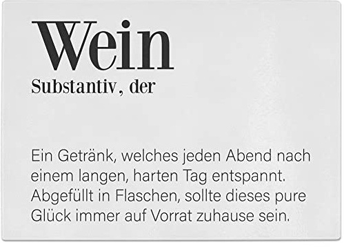 JUNIWORDS Glasschneidebrett, Definition: Wein (1004357)