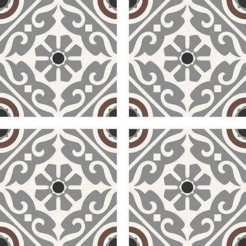 RIONI GREY 16.5 x 16.5 Feinsteinzeug Wand- und Bodenfliese Keramikfliese Fliese, Inhalt:0.55 m² (20 Fliesen)