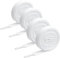 flintronic 2 Pares Cordones Planos, 130CM, Cordones Elásticos de Primera Calidad, Cordones Planos Resistentes a Desgarros, Cordones Zapatillas para Calzado Deportivo/Correr/Lona/Informales-Blanco