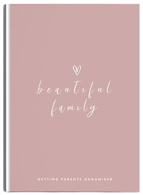 Perfect Planner Company - Family & Lifestyle Planner - Undated A5 Personal Planner - Children's Activities - Finances, Budgets, Holiday Planning - 100gsm FSC Paper - Flexi Cover, Dusky Pink