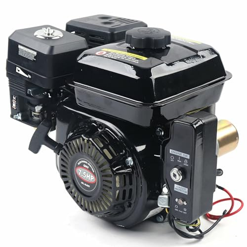 Motor de gasolina de 4 tiempos, 7,5 CV, motor estacionario, motor de kart, motor de gasolina OHV, arranque eléctrico para equipos industriales y agrícolas