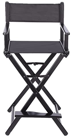Makeup Artist Chair, Director's Chair Aluminium Portable Folding Chair Foldable for Makeup Artists, Directors, and Outdoor