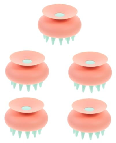 FOMIYES 5 Stück Shampoo Bürste Kopfhautwäscher Haarfärbe Shampoo Kopfhaut Massagegerät Shampoo Anticaida Salz – Shampoo Für Haare Mit Keratin Haarwäscher Zum Waschen Der Haare