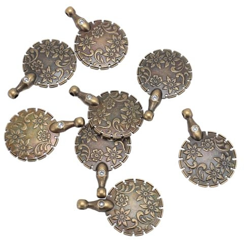 8PCS Metal Yarn Cutter Pendants Round Shape DIY Sewing Tools for Sewing Accessories Yarn Cutting Tool