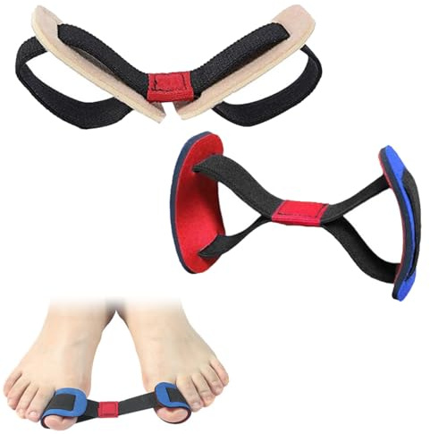 XPEX 2 Stück Hallux Valgus Korrektor Für Männer & Frauen, Big Toe Trainingsbänder Für Hallux Zehenspreizer, Fußübungen & Fußtherapie-Korrektur Zur Schmerzlinderung Von Ballenzehen