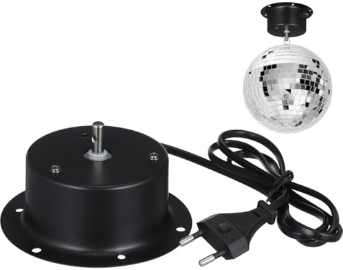 PRETYZOOM Motore A Sfera A Specchio Illuminazione Scenica Piccolo Motore Elettrico Per Palla Da Discoteca Motore Rotante Per Motorizzato A Sfera A Specchio Per Puntelli Per Feste