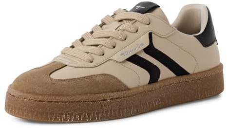 Tamaris Damen Schnürer Leder beige 38