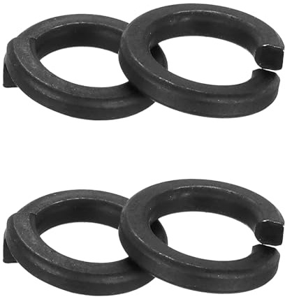 PATIKIL 50 Pcs Rondelle Growler, Rondelle Frein A Ressort M10 304 Acier Inoxydable Kit Assortiment Rondelles Pour Vis Boulons, Noir