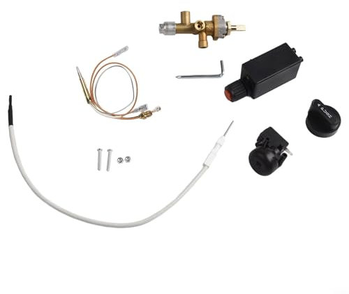 Violiica Kit de 7 valves de contrôle de sécurité pour chauffage au gaz de terrasse avec tête filetée thermocouple M8 pour chauffage au propane de jardin