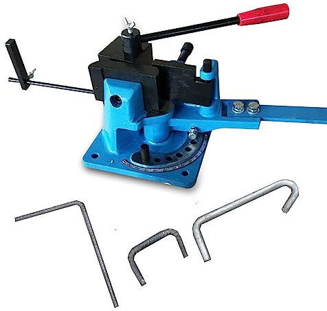 Cintreuse d'angle universelle, cintreuse manuelle à 120°, flexible adaptée, cintreuse d'angle adaptée, cintreuse de tige en métal, avec graduation et butée pour acier, fer forgé, laiton