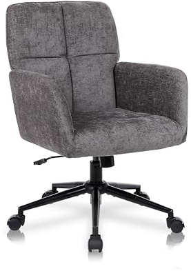 Flysky Bürostuhl 360° drehbar, Höhenverstellbar, mit Armlehnen, Dunkelgrau