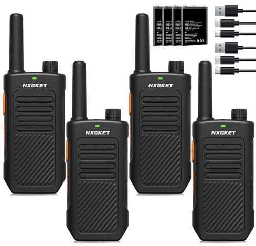 Walkie Talkies for Adults Long Range, PMR446 Professional Walkie Talkies with 1500mAh Rechargeable Batteries, 16 Channels, 2 Way Radio for Camping Hiking Travel Work Communication