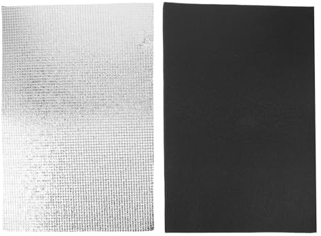 Milisten 2 Pièces Plaque Chauffante Réfléchissante pour Reptiles Tapis Chauffant Étanche avec Film Isolant Matelas Chaleur pour Terrarium Serpents Lézards Tortues Grenouilles Format Compact
