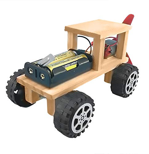 TOPINCN Jouet de Voiture à énergie éolienne en Bois, Bricolage éducatif Fait à la Main, Jouet D'assemblage pour Enfants, Expérience Scientifique