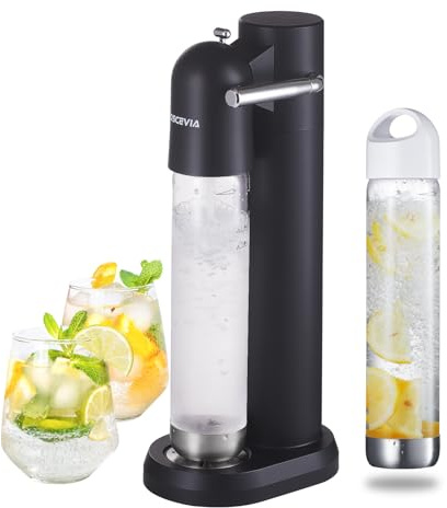 Seltzer Sparkling Water Machine Drinks Dispenser for Home Soda Streaming Maker with BPA Free Bottles (2 x 1L)