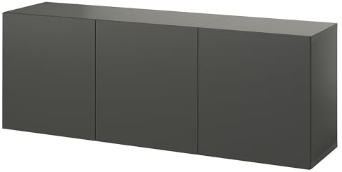 ProTuning BESTÅ Wandschrankkombination, Dunkelgrau/Lappviken Dunkelgrau, 180x42x64cm