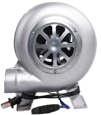 Soplador De Aire Eléctrico Centrífugo - Turbina Castillos Hinchables, Parrilla del Encendedor Carbón La Fan, Excitador Llama Arranque Fuego(40W)