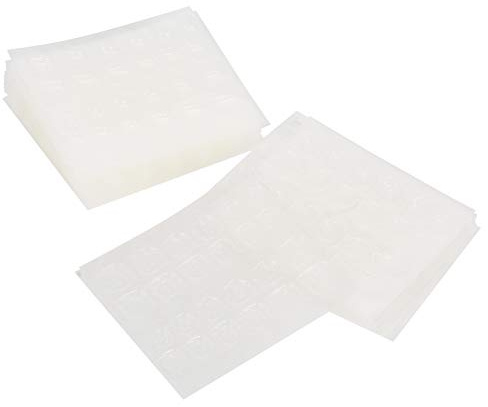Generic Pestañas Adhesivas Transparentes para Uñas, Cinta de Gel Impermeable de Doble Cara, Juego de 50 Hojas para Diseño de Uñas Postizas Reutilizables