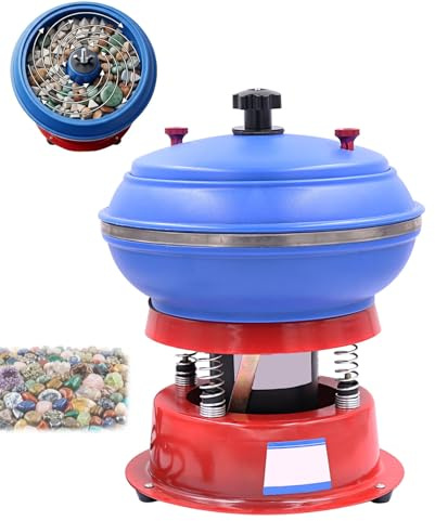 Koyike Buratto Vibrante Professionale 3.5L con Motore 2500RPM, Vasca per Pulizia Metalli E Lucidatura Gioielli, Macchina di Finitura Alta Frequenza per Laboratori.