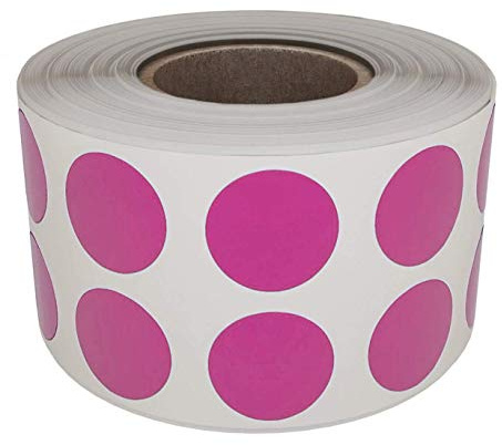 Klebeetiketten in Rollen, 1.3 cm 1080 rose von Royal Green