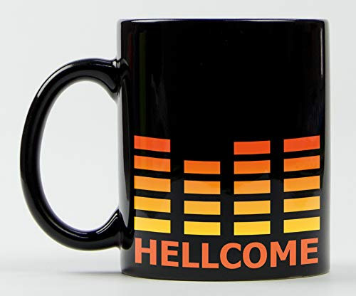 1art1 Heavy Metal Hellcome Foto-Tasse Kaffeetasse 9x8 cm