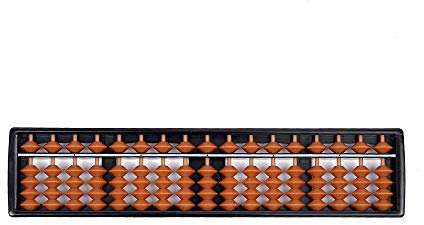 Abacus Chinese Vintage 17-stellige Abacus Mathematical Soroban Kinder Mathematik Berechnungswerkzeug für Kinder Berechnen und Rechnen Mathematikunterricht