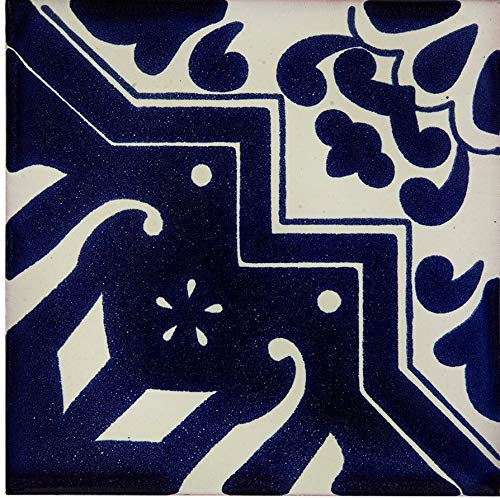 Cerames Mexikanische Keramische Fliesen Matias - 22 dekorative mexikanische mosaik fliesen für Badezimmer, Küche, Dusche, Treppen, Küchenrückwand | Keramikmosaikfliesen 15x15 cm