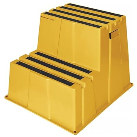 Marchepied pour charges lourdes marche plateforme y comp. 2 hauteur de la plate-forme 500 mm plastique jaune 1 pièces