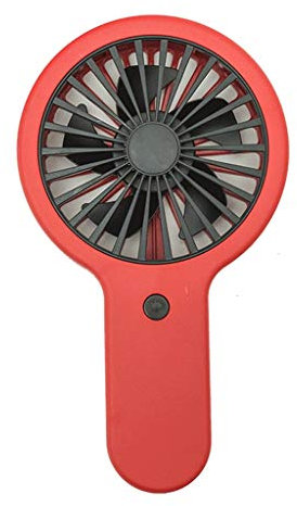 ZXM Handheld Fan,USB Fan,hand Fan,Portable Small Fan Hand Held Portable Mini Electric Fan High Wind Student Mute Rechargeable/Red, Green (Color : Red)