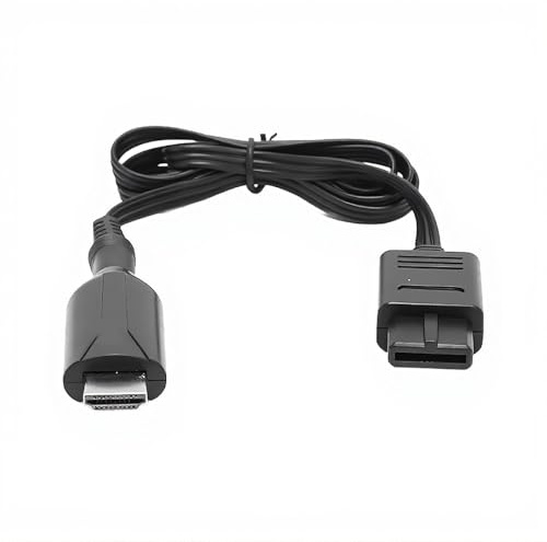 PUSOKEI N64 zu HDMI Konverter Adapter, N64/NGC/SNES zu HDMI Konverter Kabel, Spielekonsolen HD Videokonverter mit Netzkabel, Plug-and-Play
