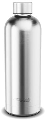 THERMOcafé by THERMOS TC DAILY BOTTLE stainless steel mat 0,70l, Isolierflasche aus Edelstahl, kohlensäurefest, 6h heiß 12h kalt, absolut dicht, für Schule, Unterwegs & Büro
