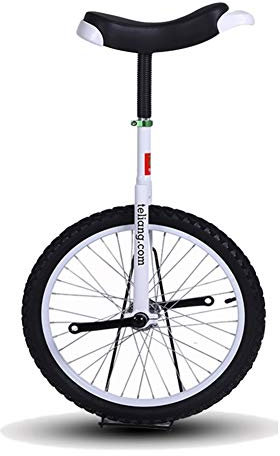 Wheel Trainer Einrad 16/18 Ausgezeichnetes Einrad-Laufrad für Kinder/Jungen/Mädchen, größeres 20/24 Freestyle Cycle Einrad für Erwachsene/Männer/Frau, bestes Geburtstagsgeschenk (weißes 16-Z