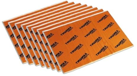 Superauto hi-fi 8 pannelli piccoli spessore 2 mm confezione bulk Isolante Insonorizzante per auto, Fonoassorbente, isolamento Acustico Smorzamento Vibrazioni 350 x 250 x 2 mm