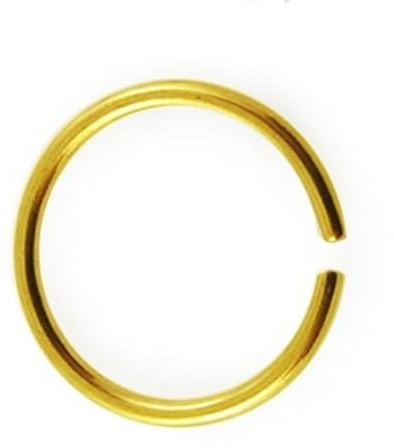 POLI Continuous Spiral Ring 8 mm I Echt 585 Gelbgold I Piercing Tragus Helix Septum Ear I extravagant exklusiv I Stärke 0,6 mm I 46010-8