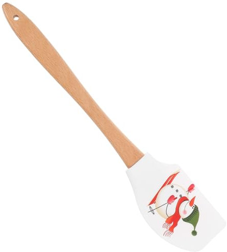 KICHOUSE 1stück Weihnachts-silikon-spachtel Für Kuchen Niedliche Creme-schaber Mit Ergonomischem Griff Für Backen Und Dekorieren Von Torten Festliches Küchenzubehör