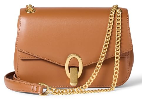 Amazon Essentials Damen Kette Umhängetasche, Tan Kunstleder, Einheitsgröße