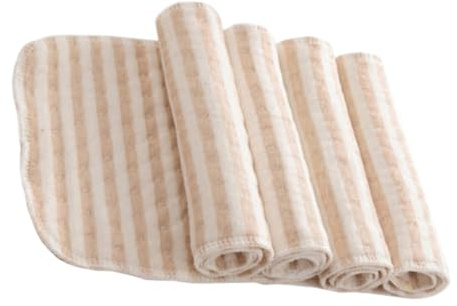 Yardwe 2 Sätze Waschbare Windeleinlagen Handtücher Waschbares Booster-pad Stoffwindeln Für Kleinkinder Stoffwindel Organische Farbige Baumwolle 4 Stück * 2