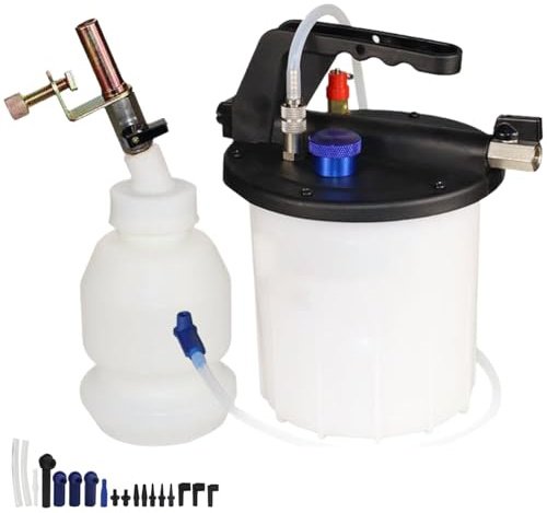 TOOSOAR Purgeur de Frein Voiture 3L avec Adaptateur de Purge - Système de Vidange de Liquide de Frein Professionnel, Purgeurs de Frein Universels pour Véhicules et Moto