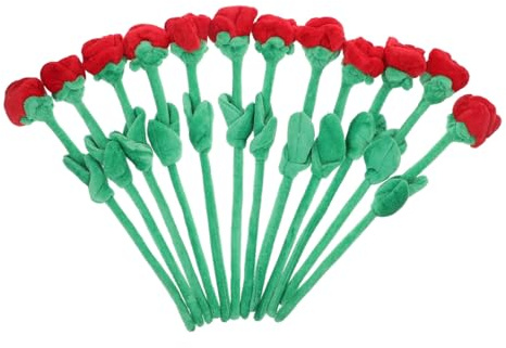 Hemobllo 12 Piezas Ramo de Flores de Peluche con Flexibles Ramo Decorativo de para Hogar Bodas y Románticos