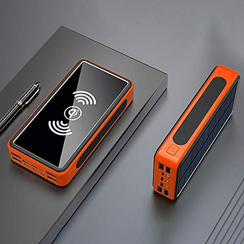 Power Bank Ricarica wireless Pannello batteria solare Powerbank Caricabatterie per telefono cellulare di grande capacità Pacco batteria esterno