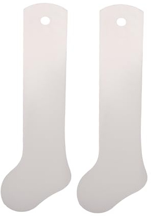 SMASOLO 2 Piezas Placas de Aluminio para Sublimación de Calcetines Unidades Tablas de Moldeado Resistentes y Ligeras para Prensado Térmico Accesorio DIY para Fijar y Estirar Calcetines